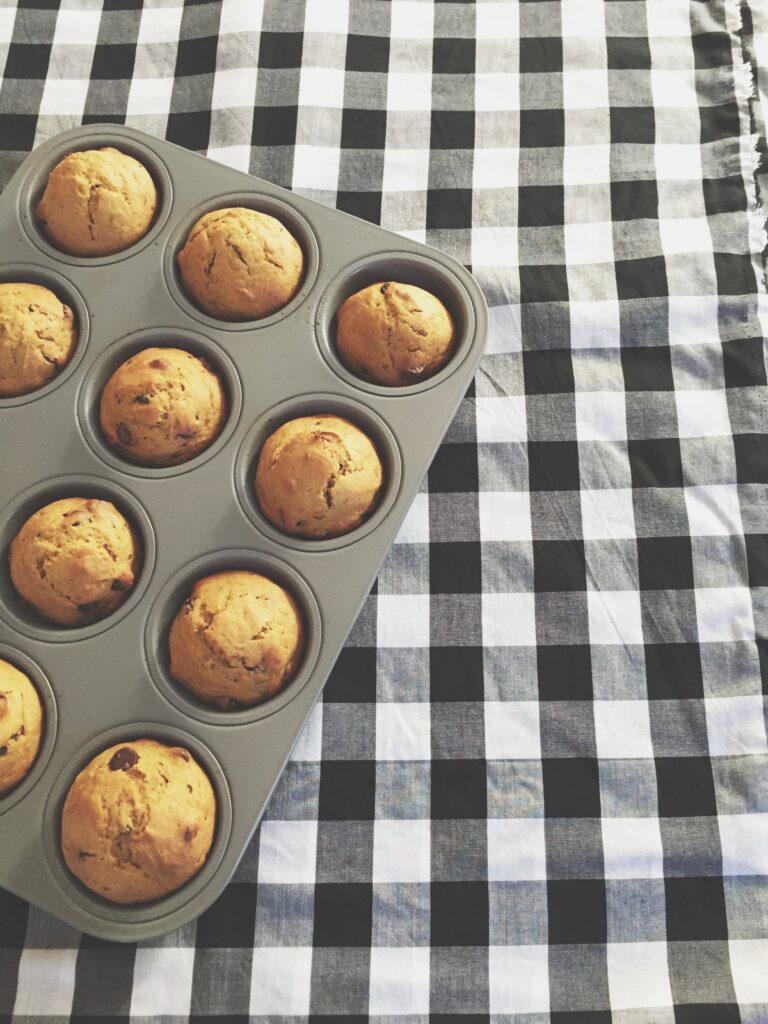 Pumpkin Muffins with Chocolate Chips